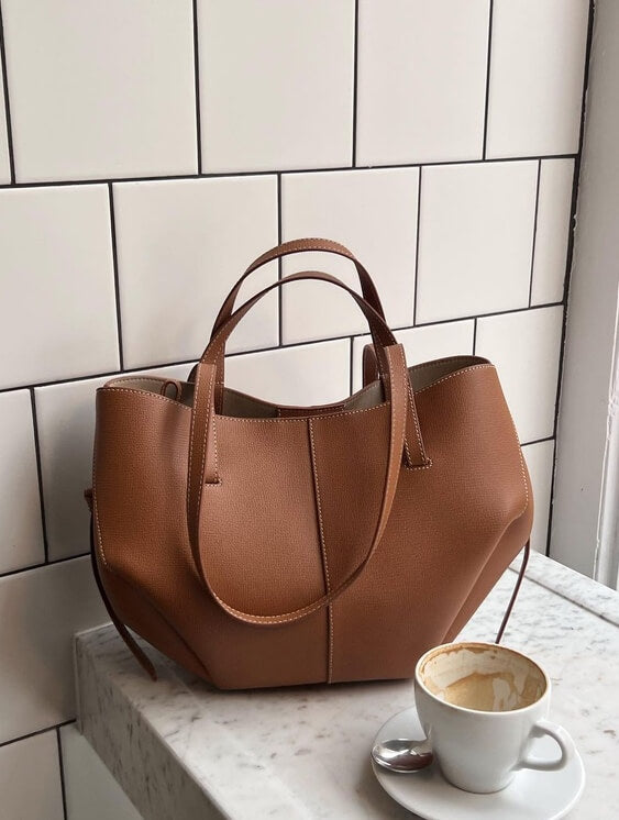 Pernilla – Sculpted Ruched Tote Bag
