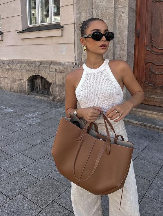 Pernilla – Sculpted Ruched Tote Bag